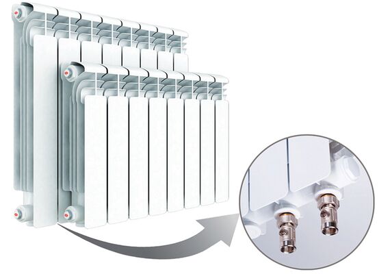 Алюминиевый радиатор Rifar Alum Ventil 500 4 секции